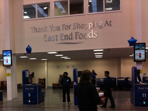 digital signage East End Foods