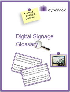 digital signage glossary