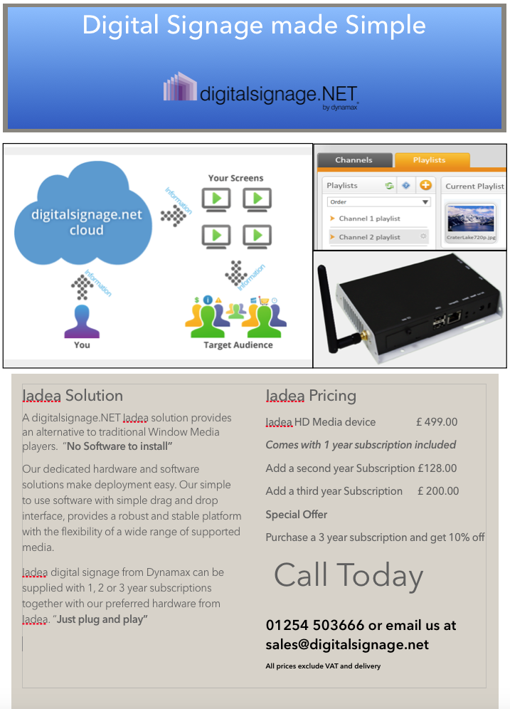 Iadea digital signage Iadea digital signage