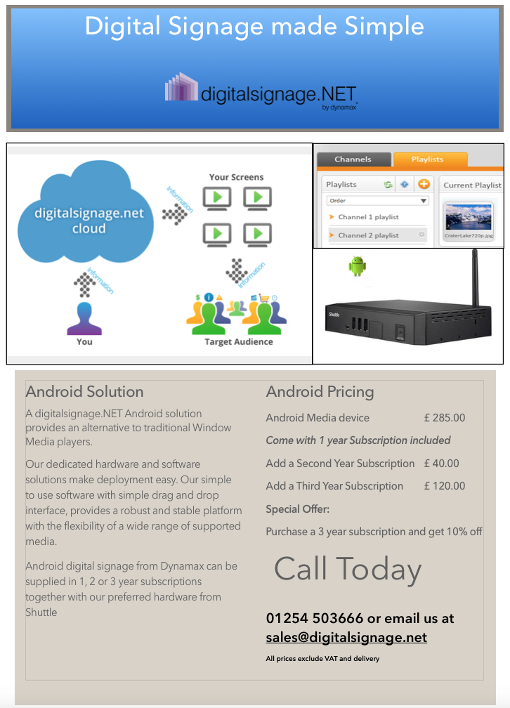 Android Digital Signage Solution