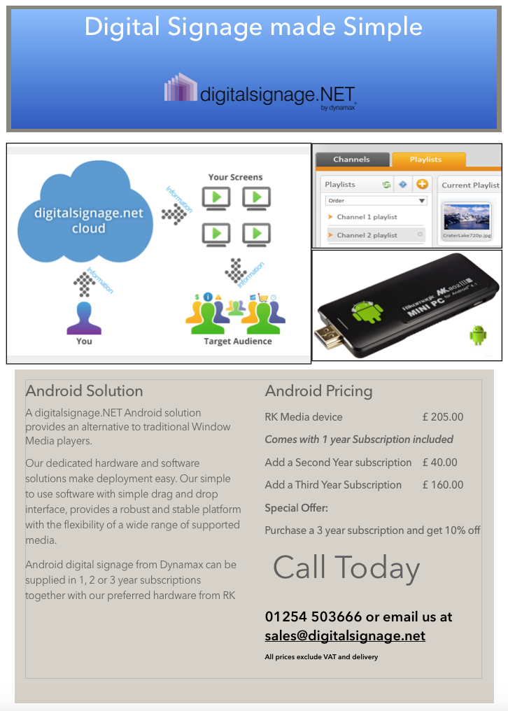 Android Digital Signage Android Digital Signage