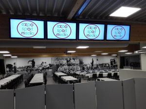 Export Sport Media digital display install in Belgium football club