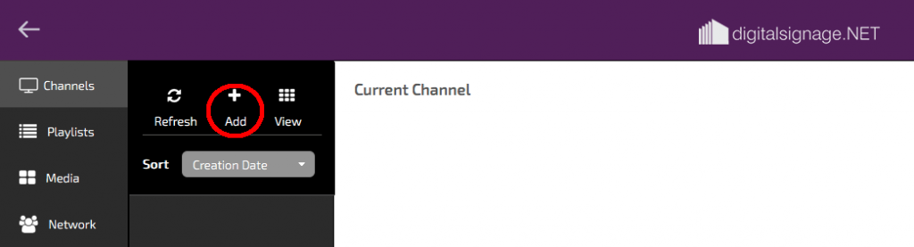 digitalsignage.NET new channel