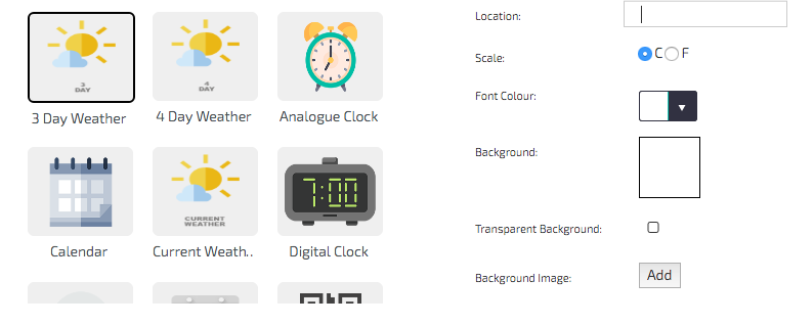 digitalsignage.net Widgets