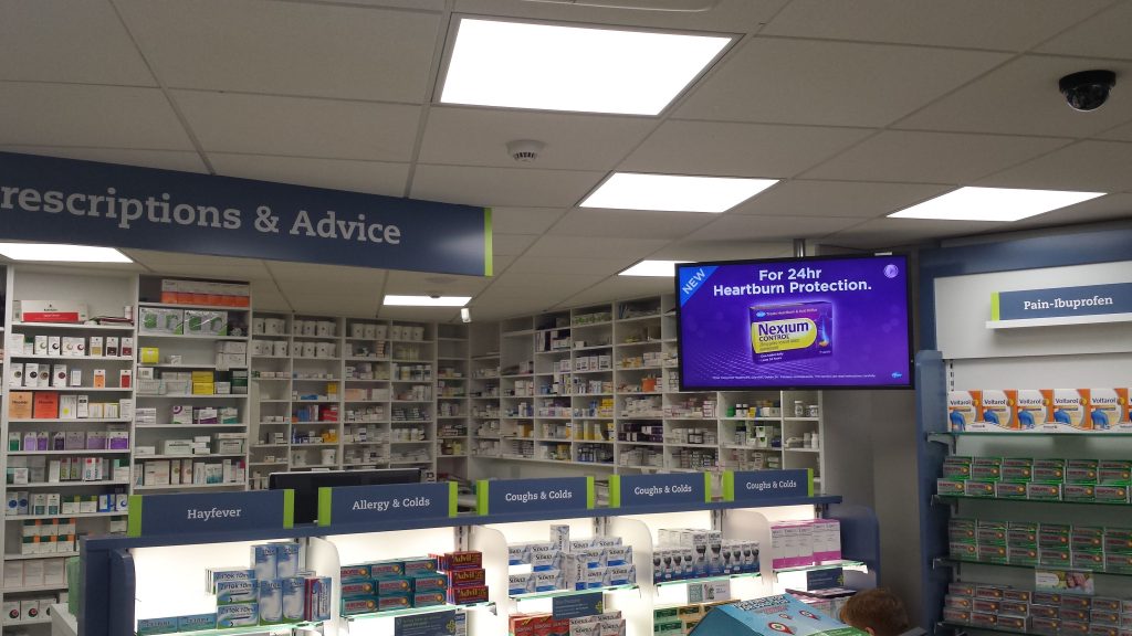 Pharmacy digital signage
