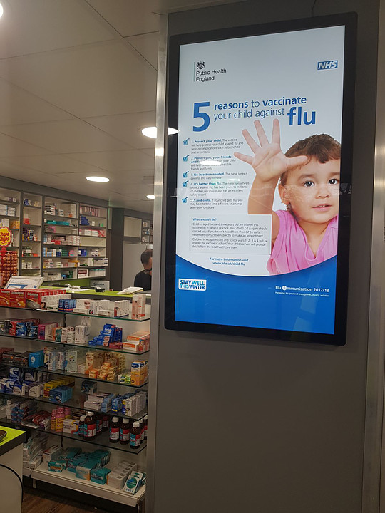 Janssens pharmacy digital signage 