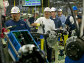 TV screen_manufacturing plant corporate communications for non- wired employees