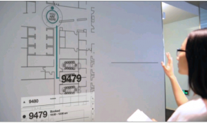 Microsoft's interactive wayfinding system