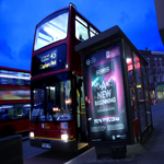 digital signage on bus shelters for transport