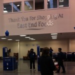 digital signage in retail at East End Foods