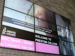 Preston College Video Wall