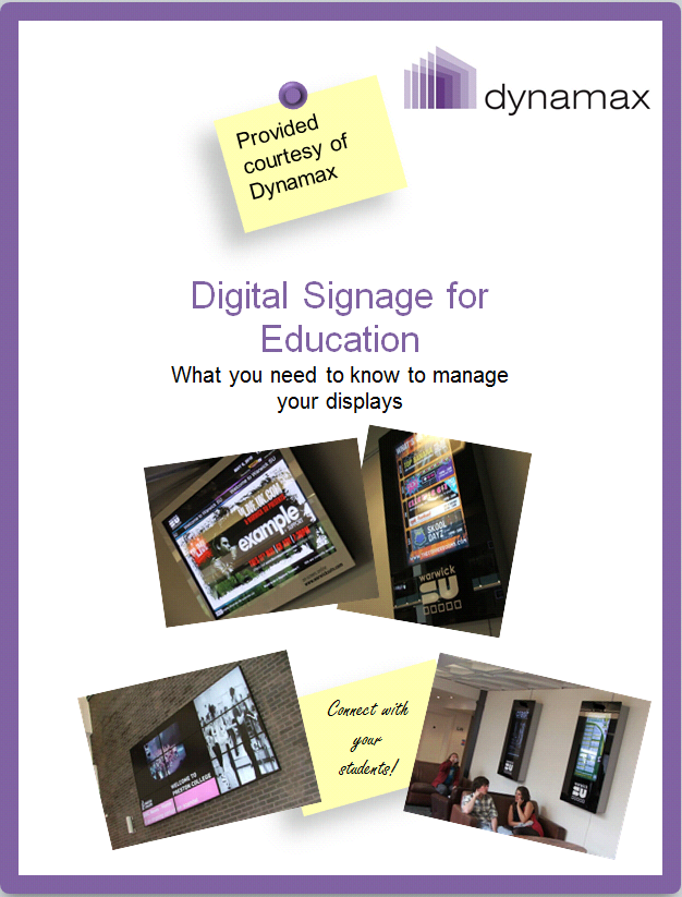Digital signage for schools