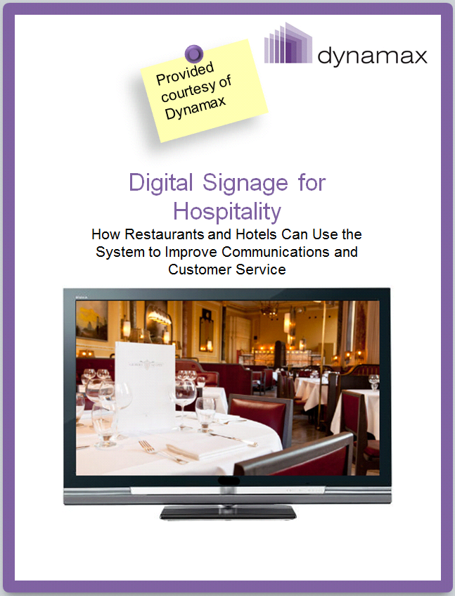 Hospitality digital signage