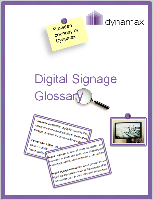 Digital media signage glossary