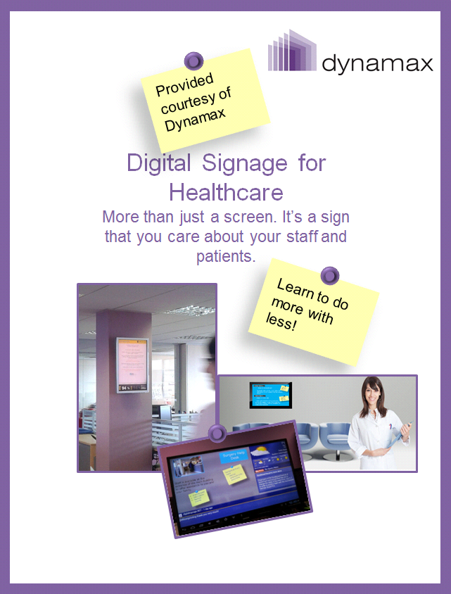 Healthcare digital signage