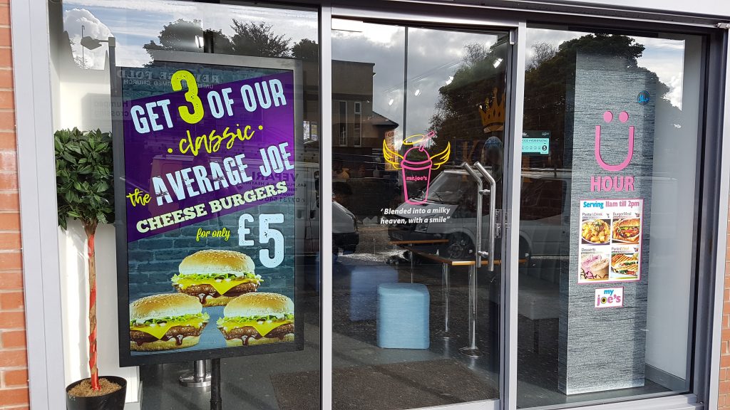 Digital signage is on the menu at Mr Joes