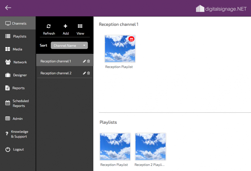 Reception Screen | Digital Information Displays | Digital signage